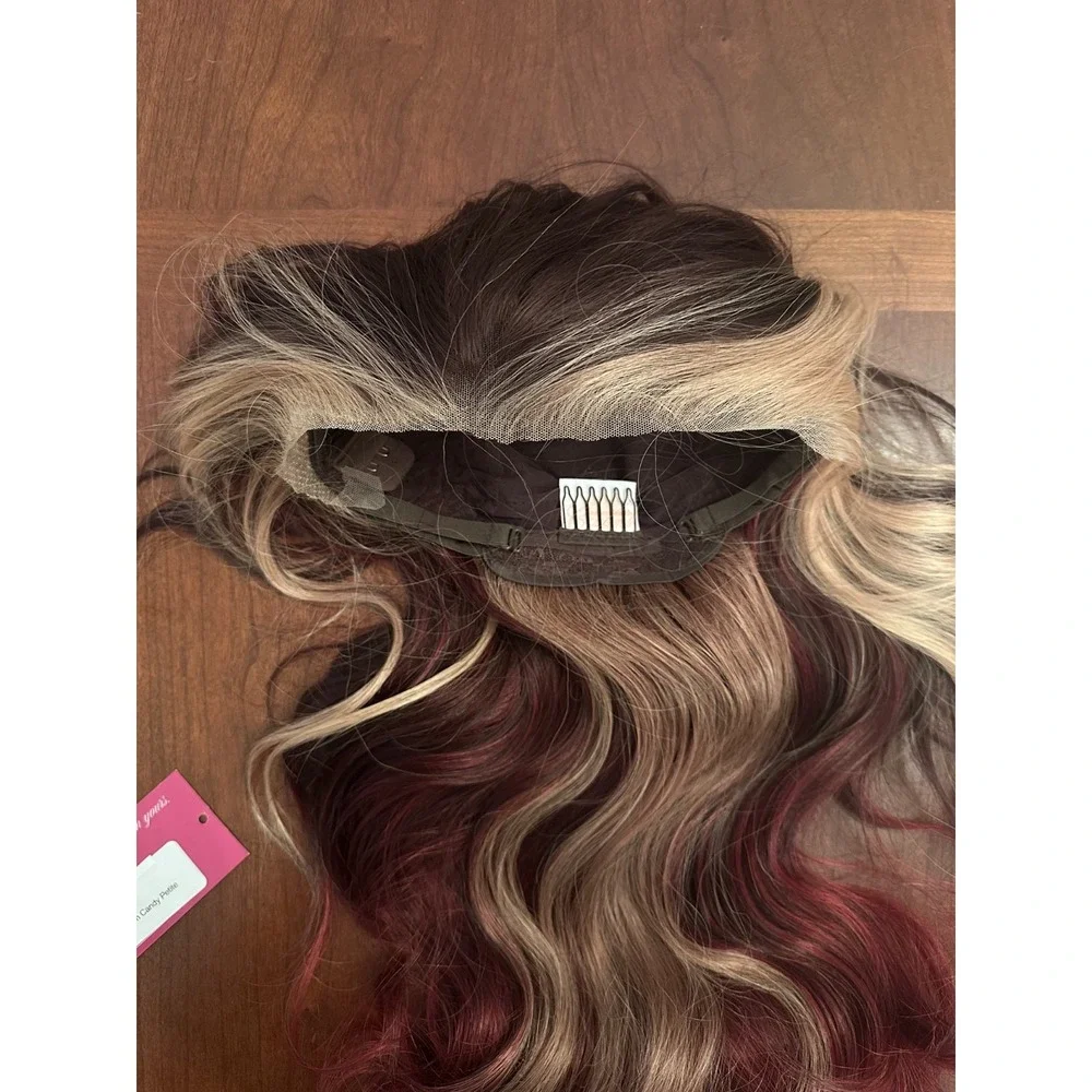 CSC - Crimson Candy Petite - Chelsey Smith Crowns Halloween Wig Brunette Red